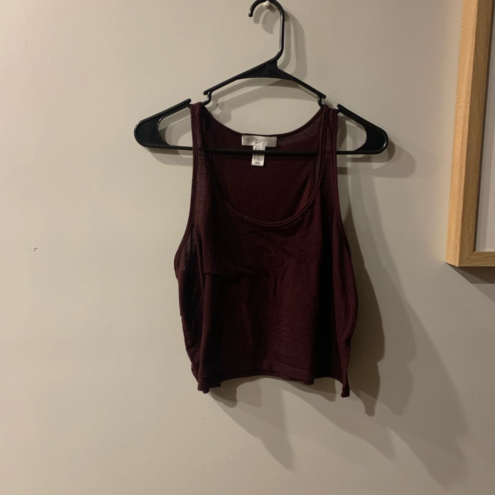 Maroon crop top